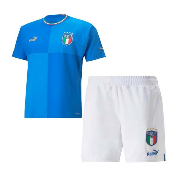 Maglia Italia Home Bambino 2022 Blu